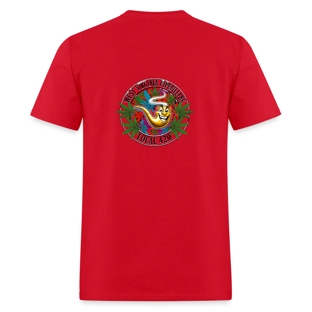 WEST VIRGINIA PIPEFILLERS LOCAL 420 F/B DESIGN Men's T-Shirt - red