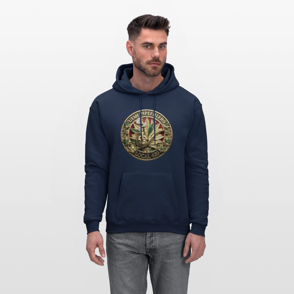 UTAH PIPEFILLERS LOCAL 420 F/B DESIGN Men's Hoodie - navy