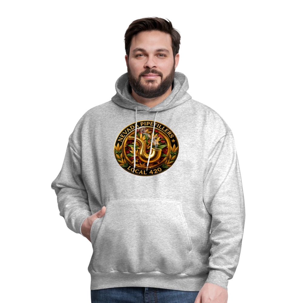 NEVADA PIPEFILLERS LOCAL 420  F/B DESIGN Men's Hoodie - heather gray