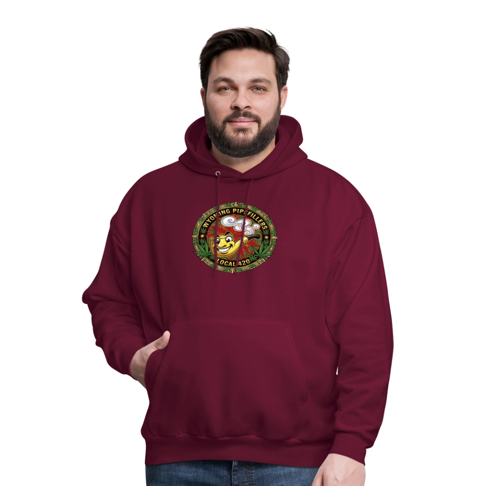 WYOMING PIPEFILLERS LOCAL 420 Men's Hoodie - burgundy