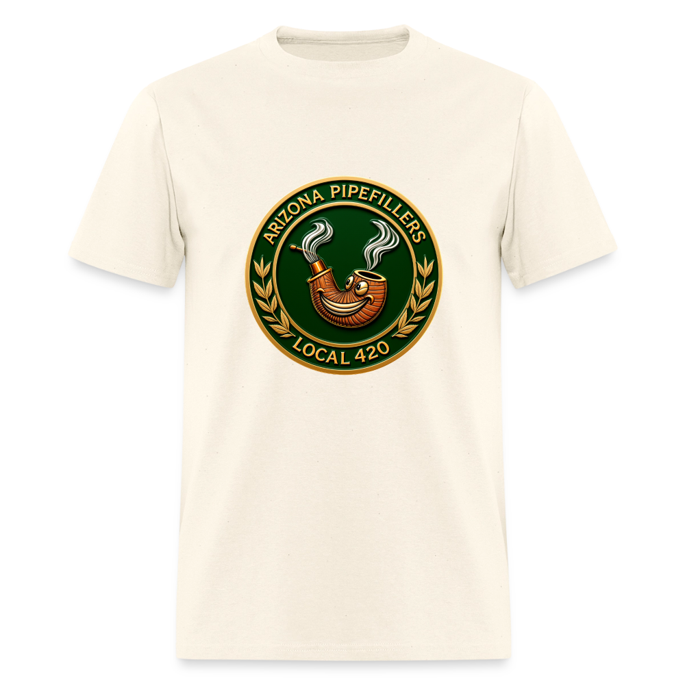 ARIZONIA PIPEFILLERS LOCAL 420 F/B DESIGN Men's T-Shirt - sweet cream heather