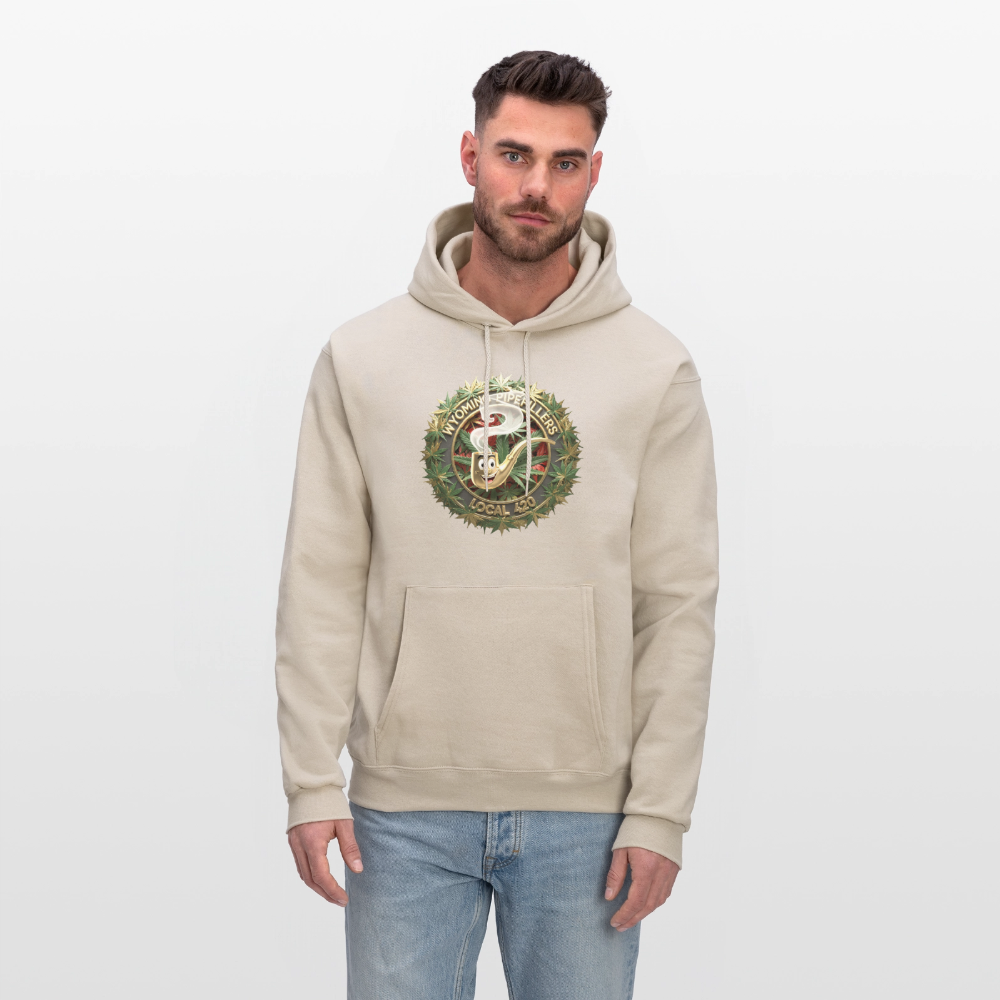 WYOMING PIPEFILLERS LOCAL 420 Men's Hoodie - Sand