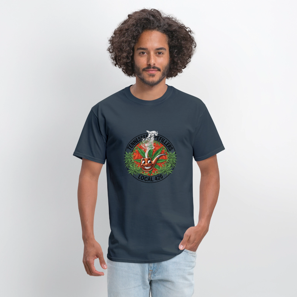 TENNESSEE PIPEFILLERS LOCAL 420 Men's T-Shirt -  blue dusk