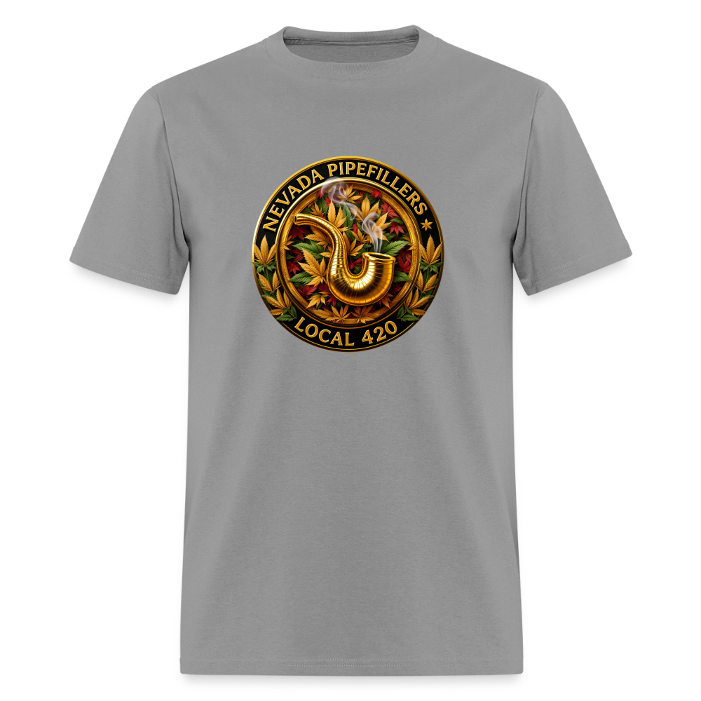 NEVADA PIPEFILLERS LOCAL 420 F/B DESIGN Men's T-Shirt - rock
