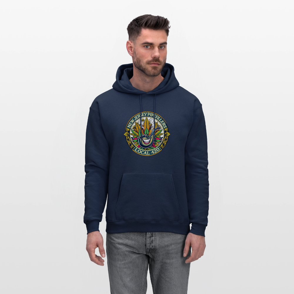 NEW JERSEY PIPEFILLERS LOCAL 420 Men's Hoodie - navy