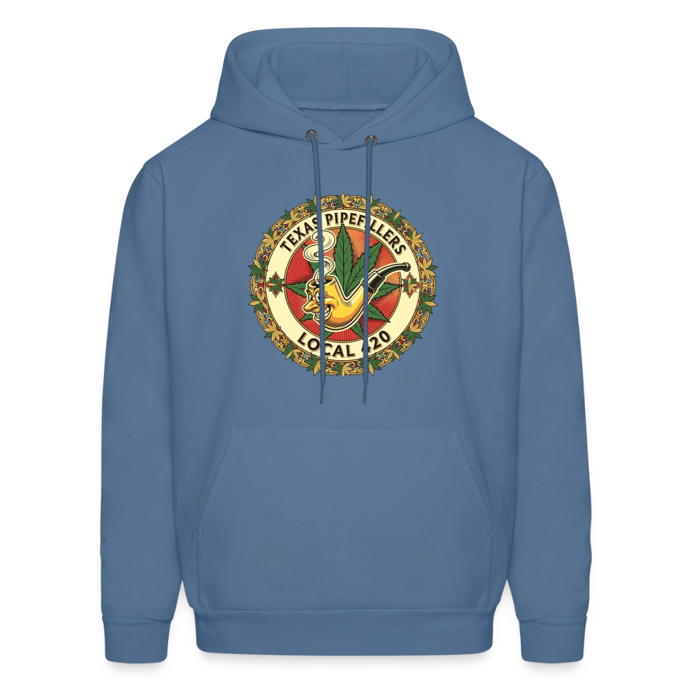 TEXAS PIPEFILLERS LOCAL 420 Men's Hoodie - denim blue