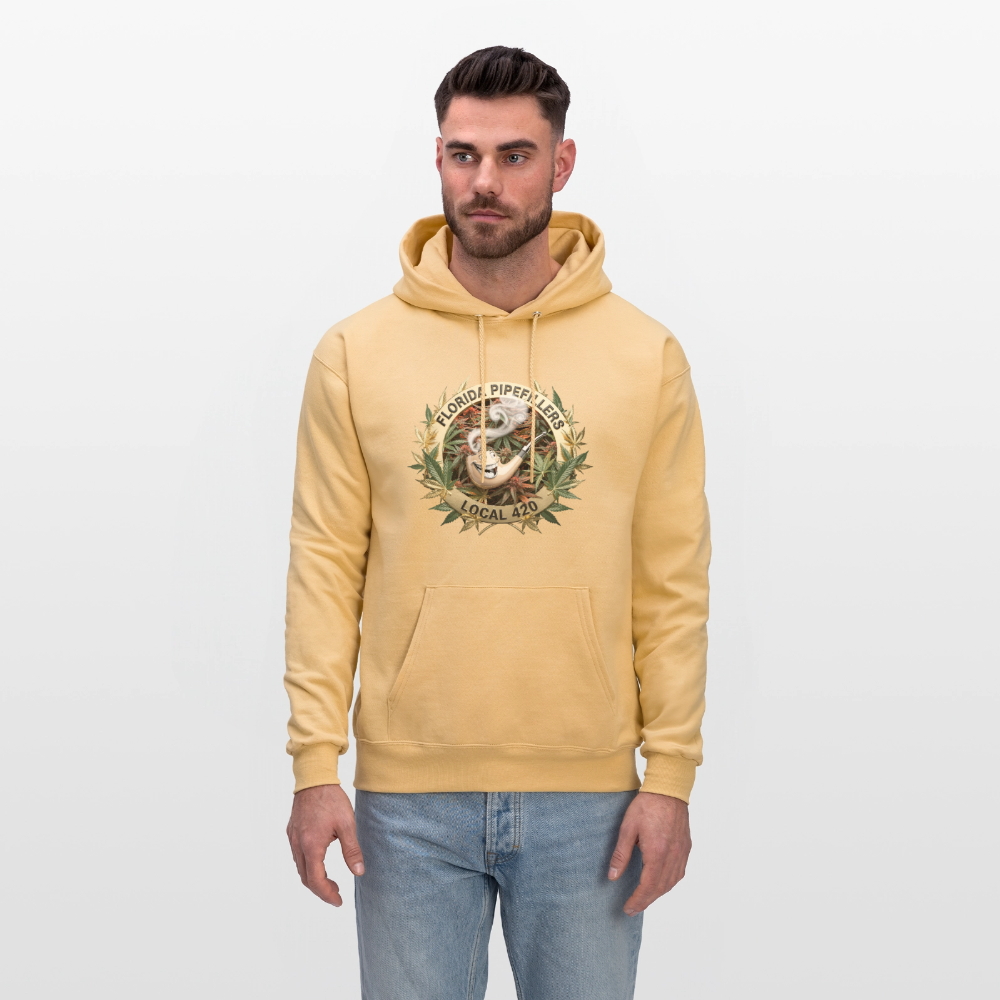 FLORIDA PIPEFILLERS LOCAL 420 Men's Hoodie - light gold 
