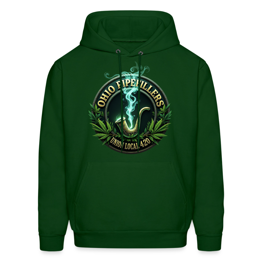 OHIO PIPEFILLERS UNION LOCAL 420 Men's Hoodie - forest green