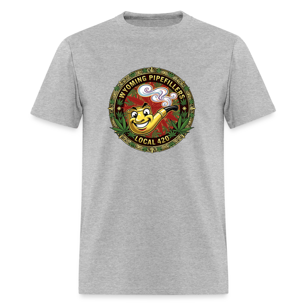 WYOMING PIPEFILLERS LOCAL 420 Men's T-Shirt - heather gray