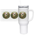 WYOMING PIPEFILLERS LOCAL 420 40oz Stainless Steel Travel Tumbler - white