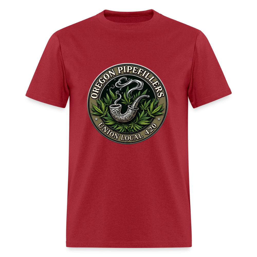 OREGON PIPEFILLERS UNION LOCAL 420 Men's T-Shirt - dark red