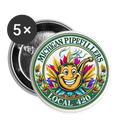 MICHIGAN PIPEFILLERS LOCAL 420 Union Buttons small 1'' (5-pack) - white