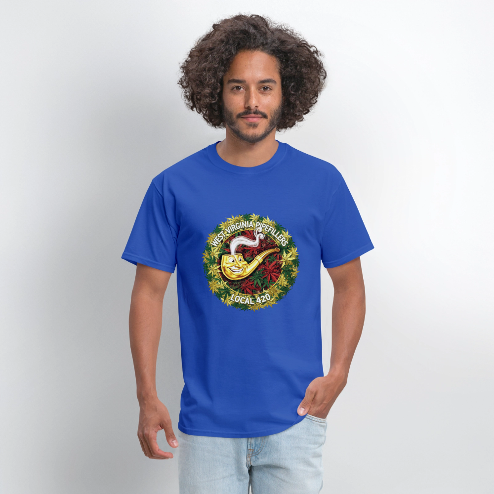 WEST VIRGINIA PIPIEFILLERS LOCAL 420 Men's T-Shirt - royal blue