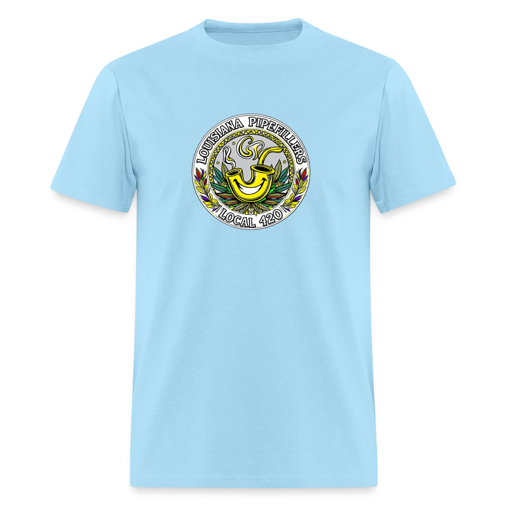 LOUISIANA PIPEFILLERS LOCAL 420 Men's T-Shirt - powder blue
