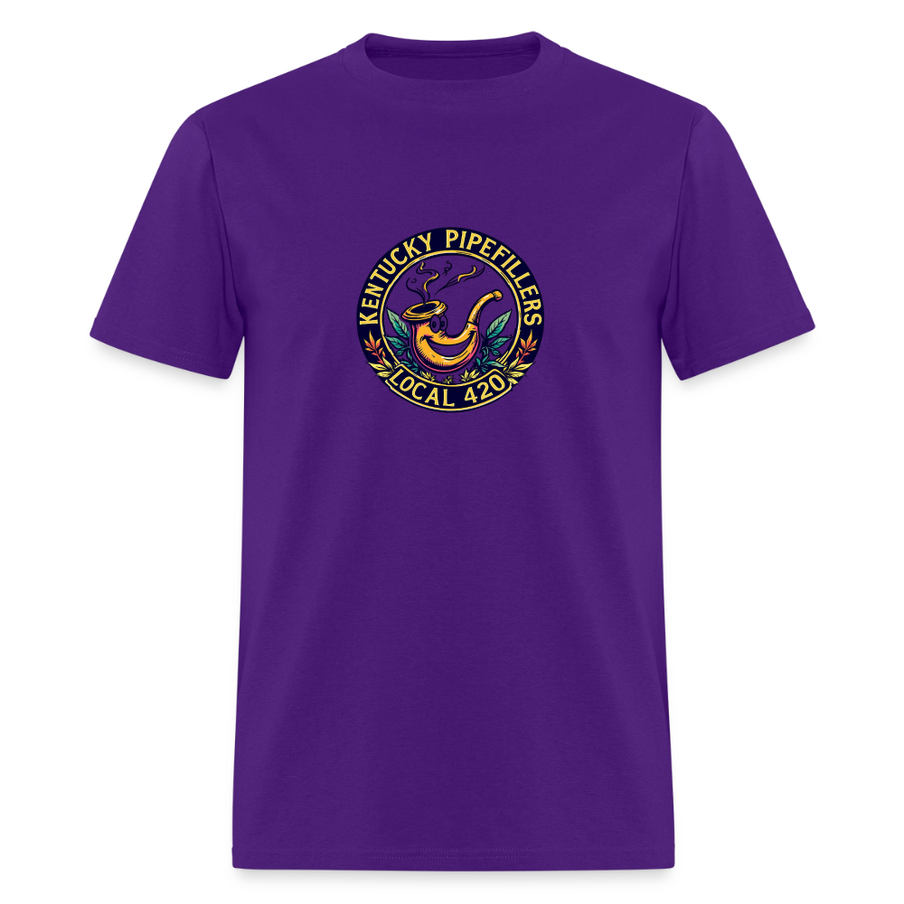 KENTUCKY  PIPEFILLERS LOCAL 420 Men's T-Shirt - purple