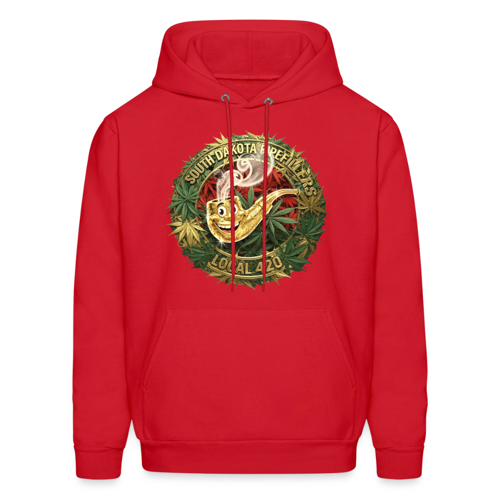 SOUTH DAKOTA PIPEFILLERS LOCAL 420 Men's  Hoodie - red