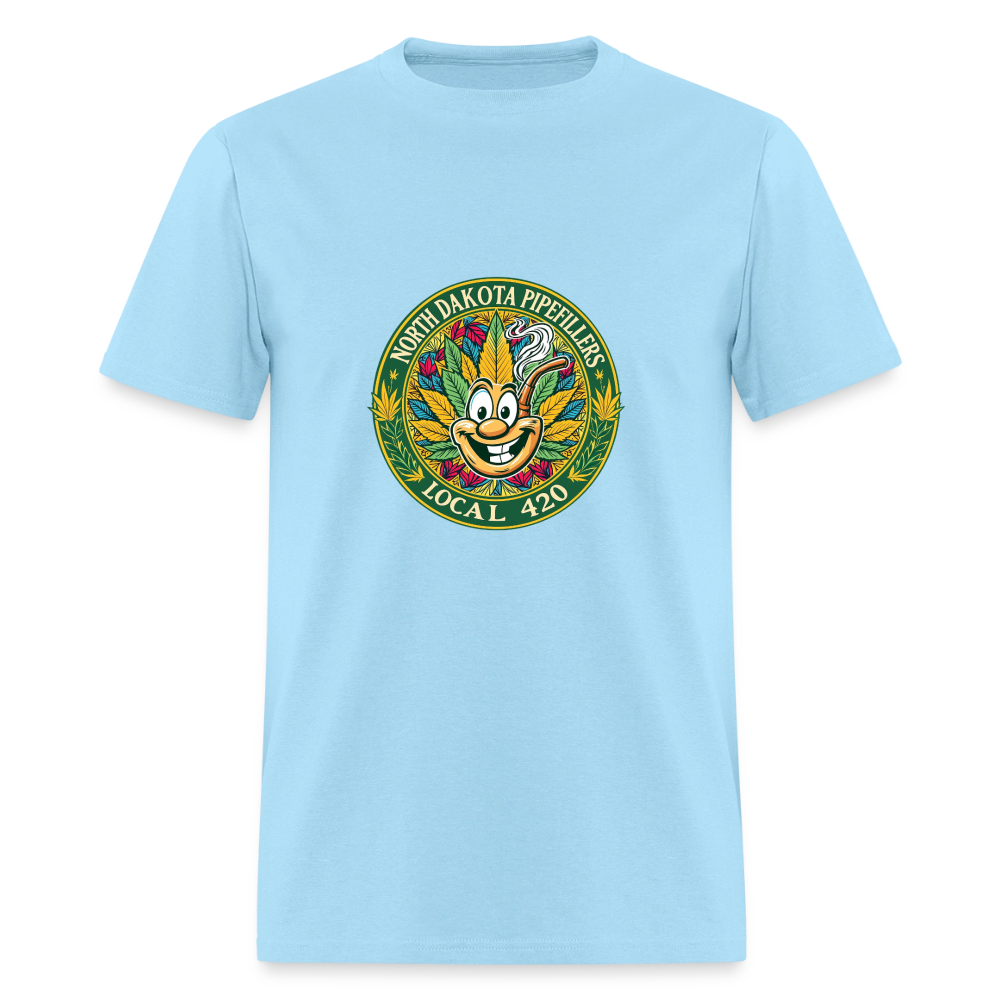 NORTH DAKOTA PIPEFILLERS LOCAL 420 Men's T-Shirt - powder blue