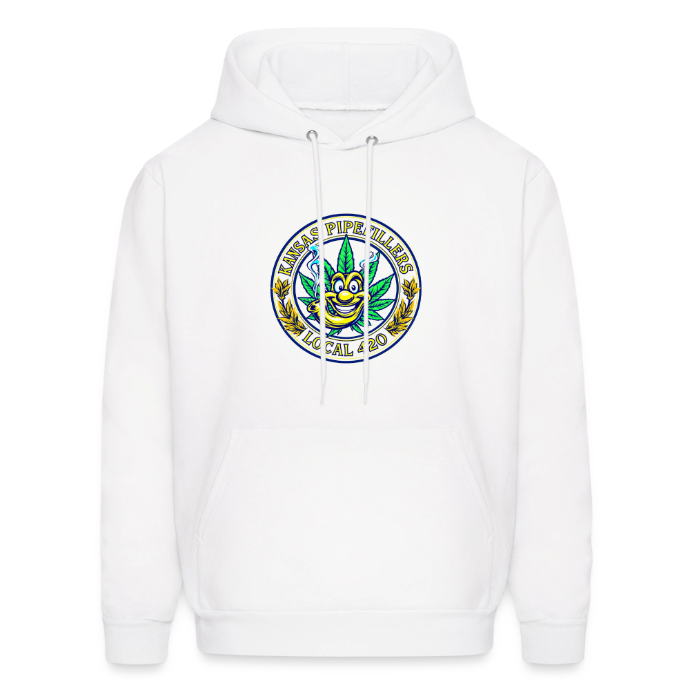 KANSAS PIPEFILLERS LOCAL 420 F/B DESIGNS Men's Hoodie - white