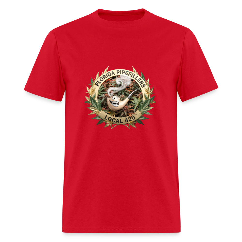 FLORIDA PIPEFILLERS LOCAL 420 Men's T-Shirt - red