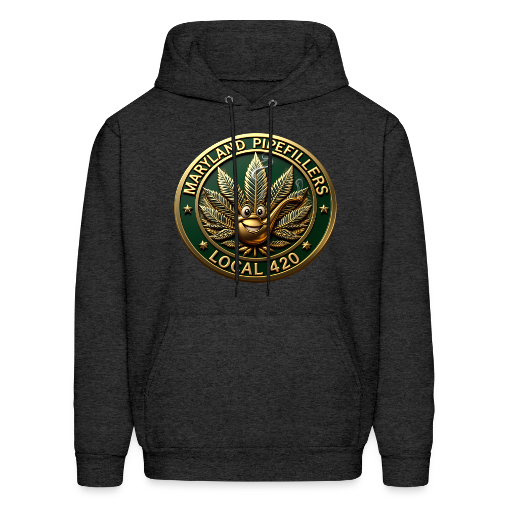 MARYLAND PIPEFILLERS LOCAL 420 Men's Hoodie - charcoal grey
