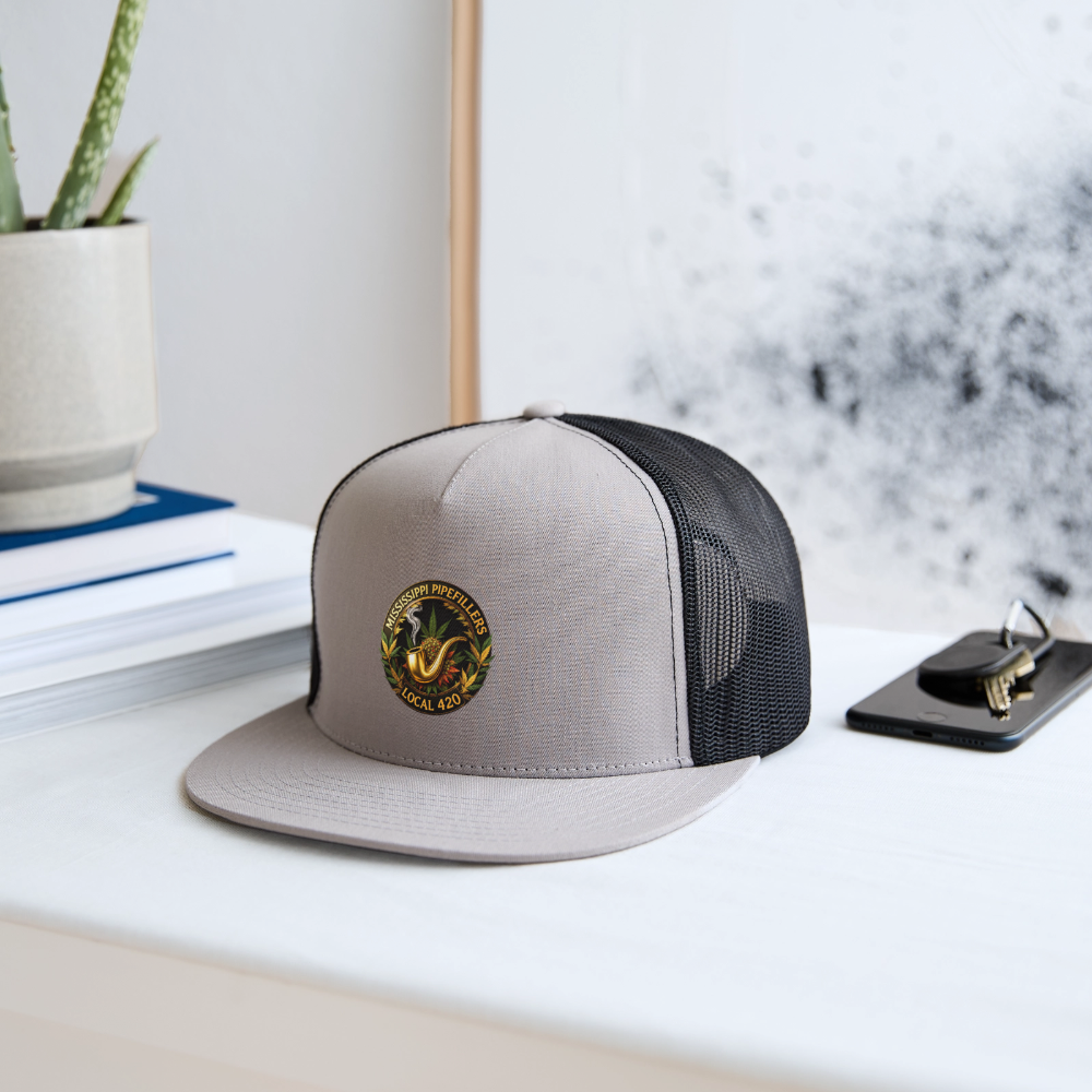 MISSISSIPPI PIPEFILLERS LOCAL 420 Trucker Hat - gray/black