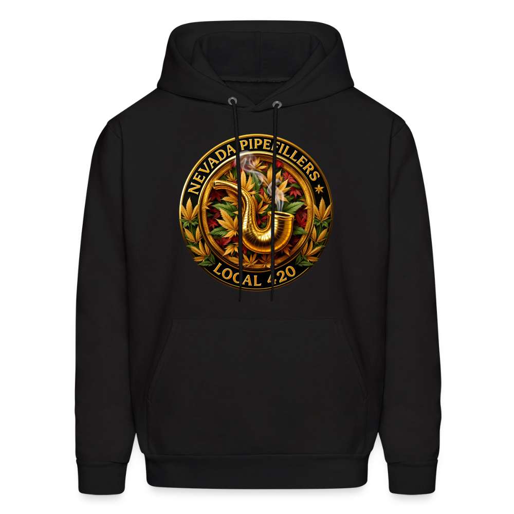 NEVADA PIPEFILLERS LOCAL 420  Men's Hoodie - black