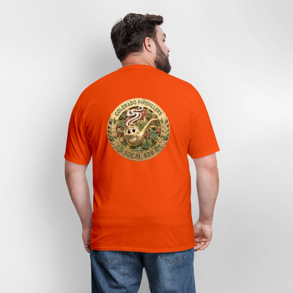 COLORADO PIPEFILLERS LOCAL 420 Men's T-Shirt - orange