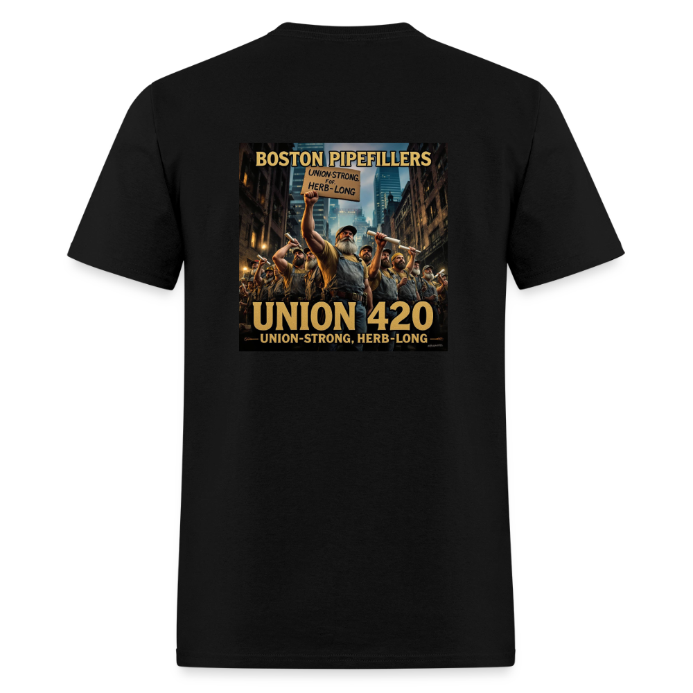 NEW ENGLAND PIPEFILLERS UNION 420 Men's T-Shirt - black