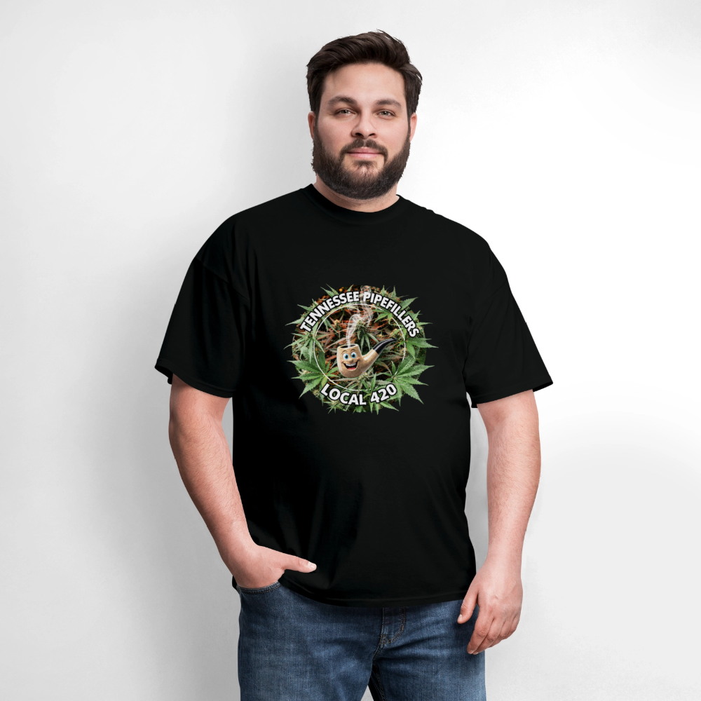 TENNESSEE PIPEFILLERS LOCAL 420 Men's T-Shirt - black