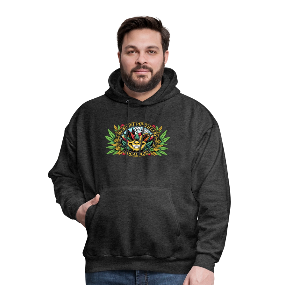 MISSOURI PIPEFILLERS LOCAL 420  F/B DESIGNS Men's Hoodie - charcoal grey