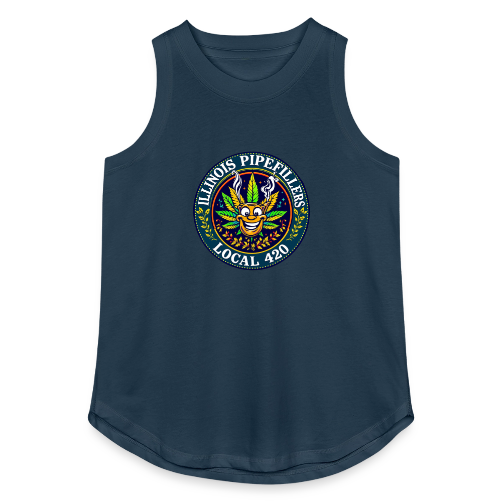 ILLINOIS PIPEFILLERS LOCAL 420 Women's Relaxed Tank Top - denim