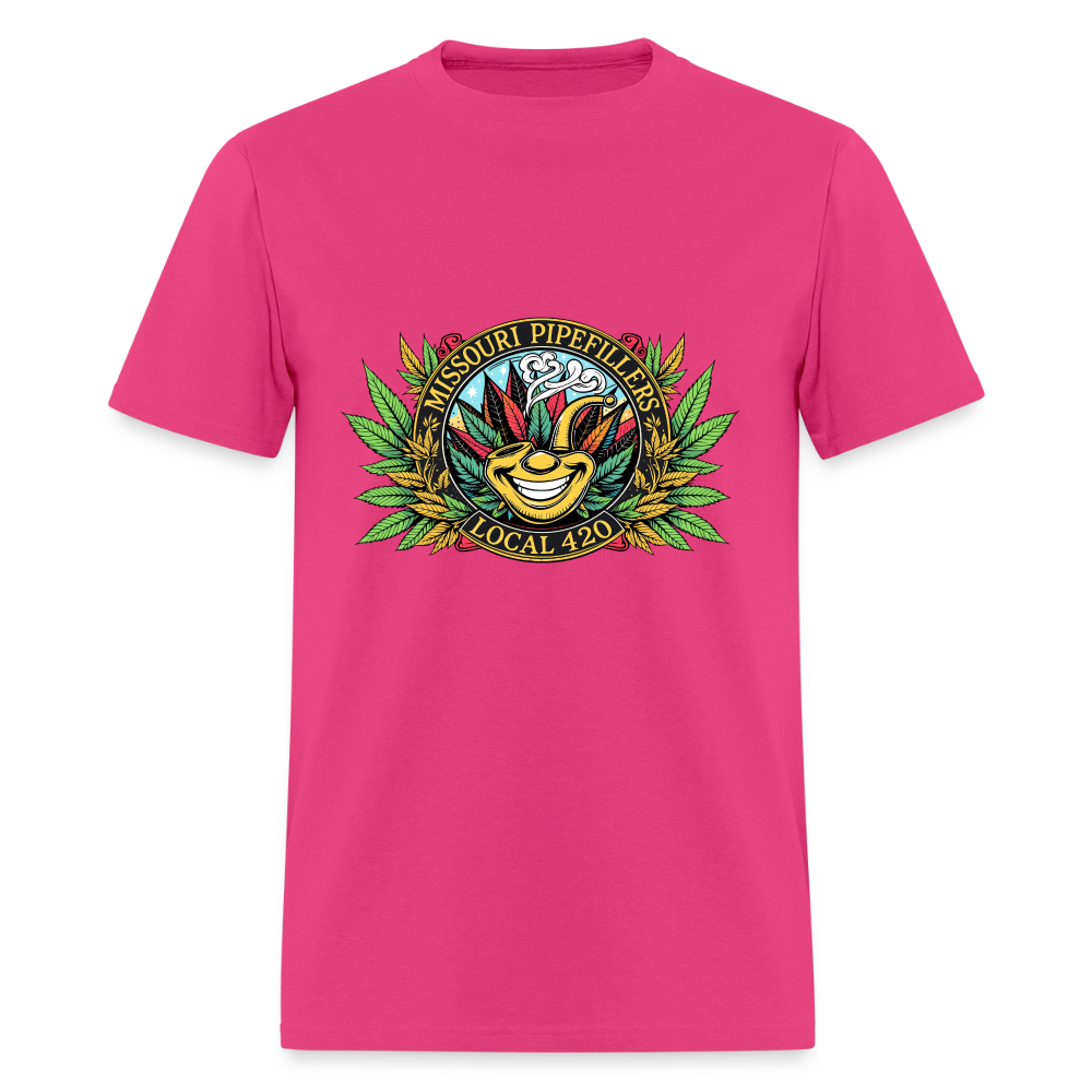 MISSOURI PIPEFILLERS LOCAL 420 Dog Bandana Men's T-Shirt - fuchsia