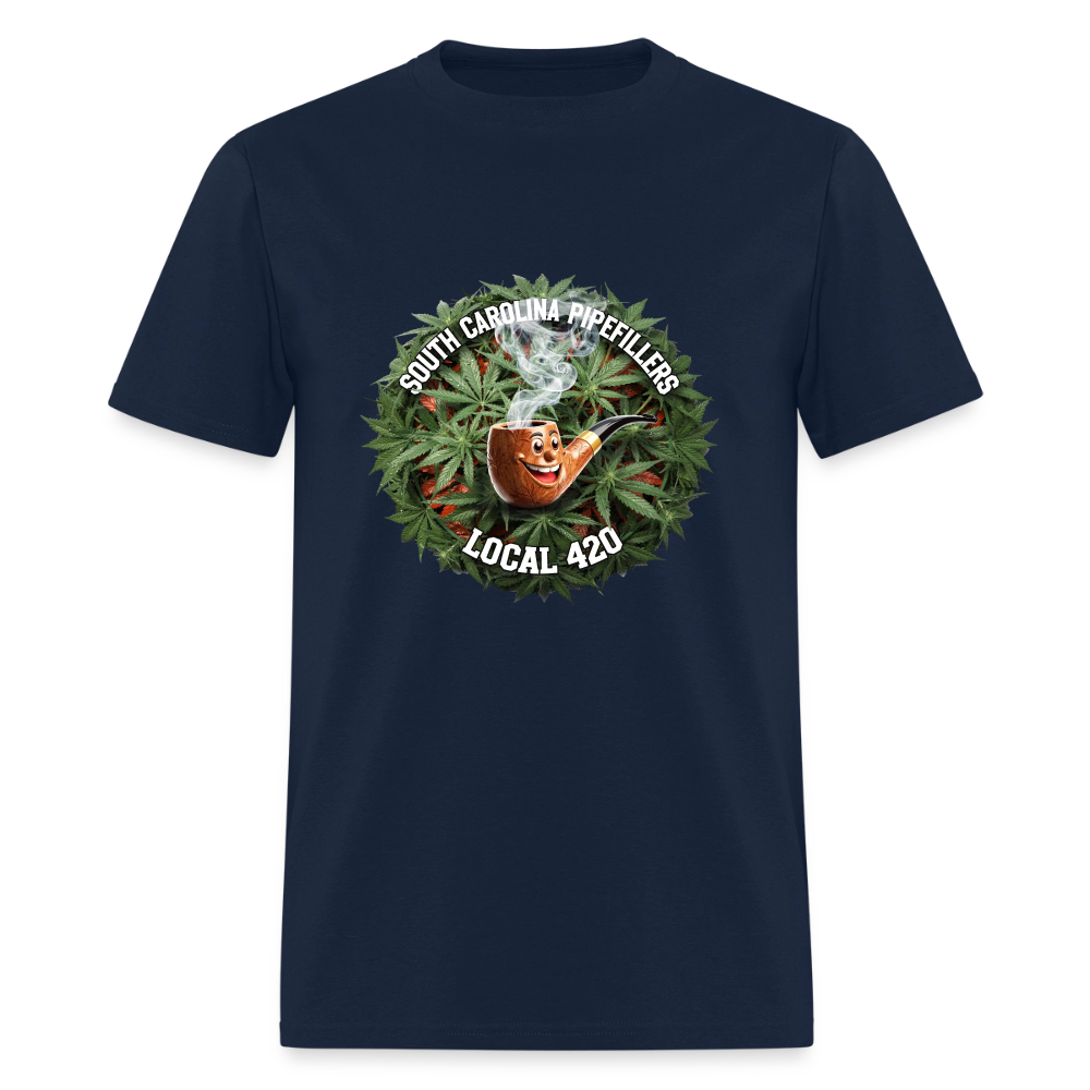 SOUTH CAROLINA PIPEFILLERS LOCAL 420 Men's T-Shirt - navy
