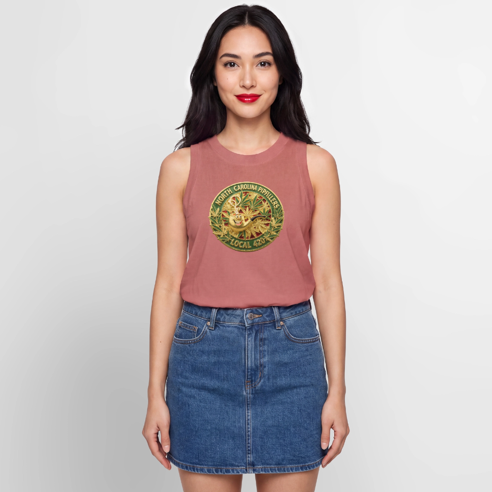 NORTH CAROLINIA PIPEFILLERS LOCAL 420 Women's Relaxed Tank Top - mauve