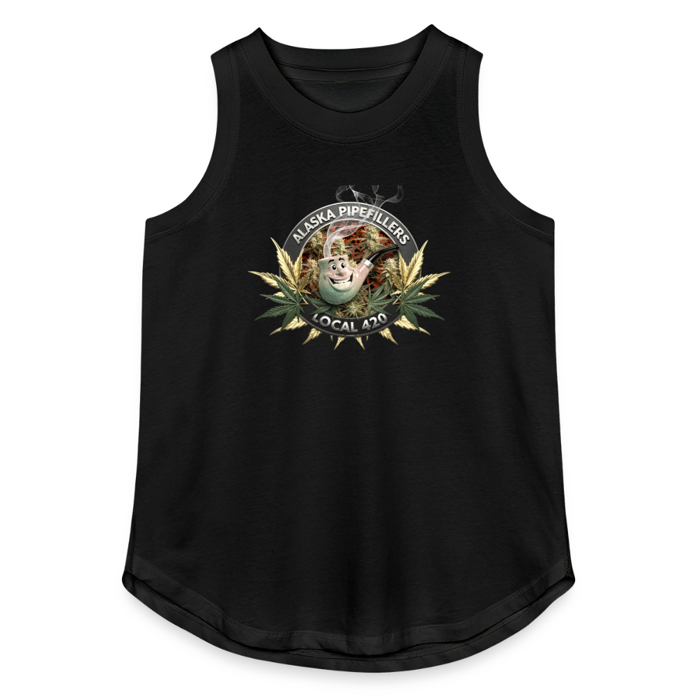 ALASKA PIPEFILLERS LOCAL 420 Women's Relaxed Tank Top - black