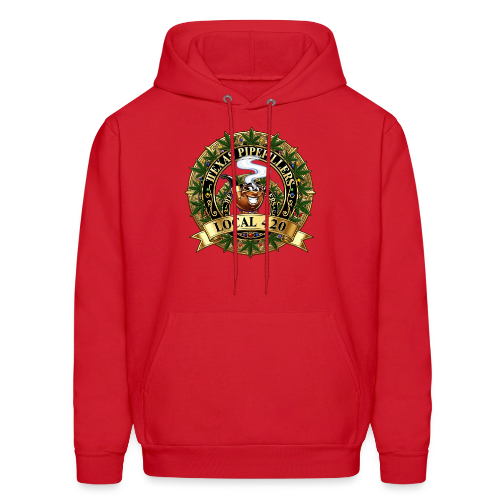 TEXAS PIPEFILLERS LOCAL 420 F/B DESIGN Men's Hoodie - red