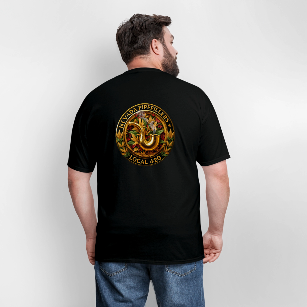 NEVADA PIPEFILLERS LOCAL 420 F/B DESIGN Men's T-Shirt - black