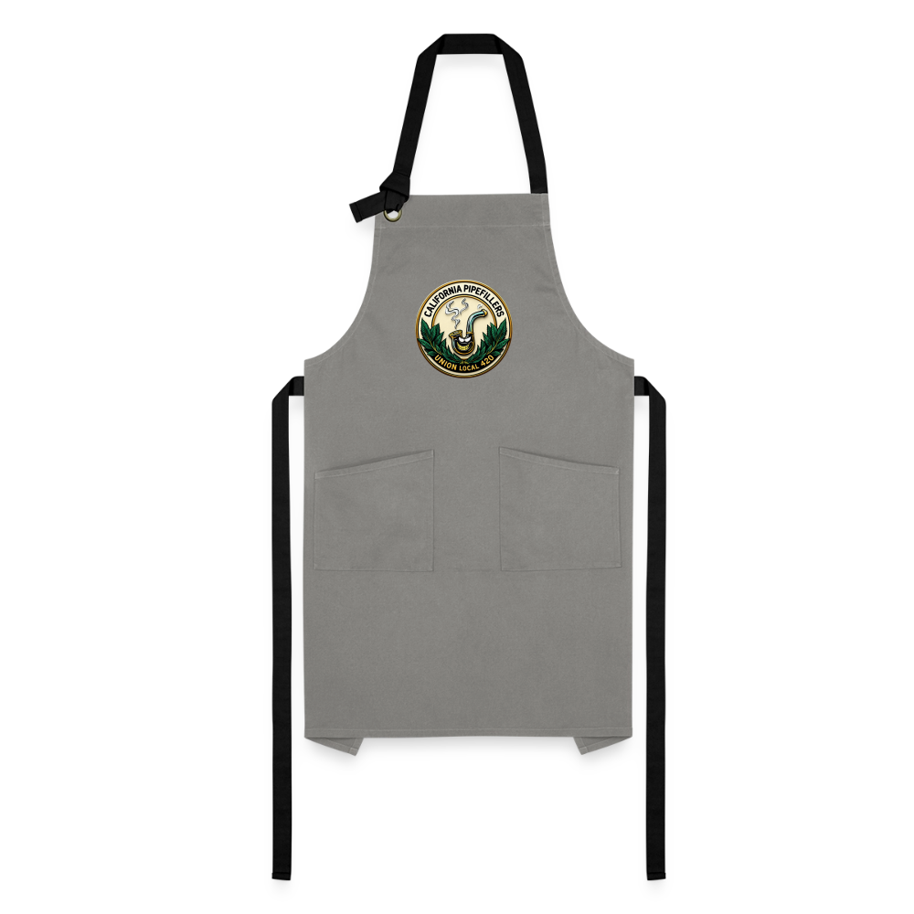 CALIFORNIA PIPEFILLERS UNION LOCAL 420 Artisan Apron - gray/black