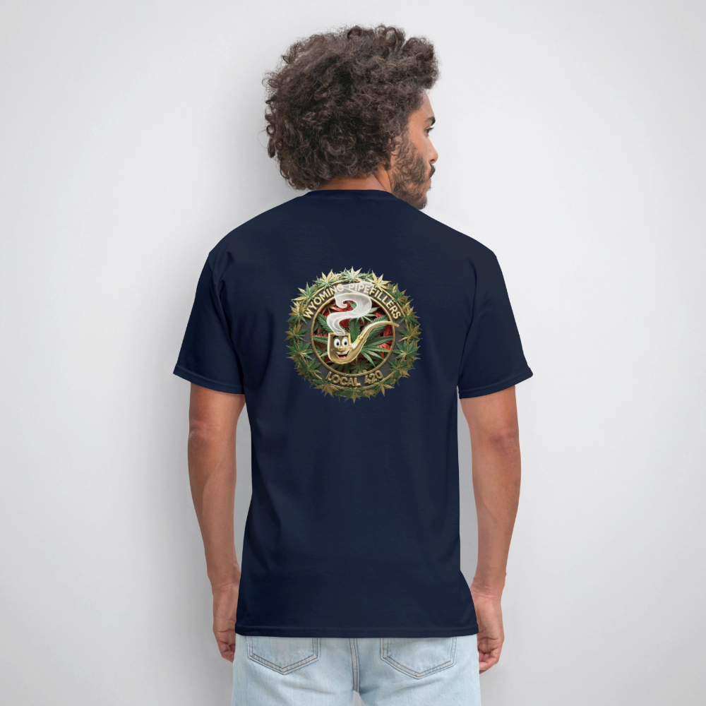 WYOMING PIPEFILLERS LOCAL 420 F/B DESIGN Men's Hoodie - navy