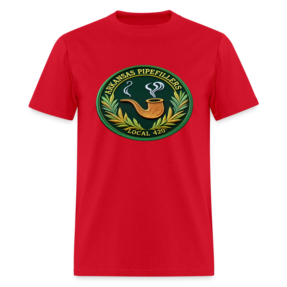 ARKANSAS PIPEFILLERS LOCAL 420 Men's T-Shirt - red