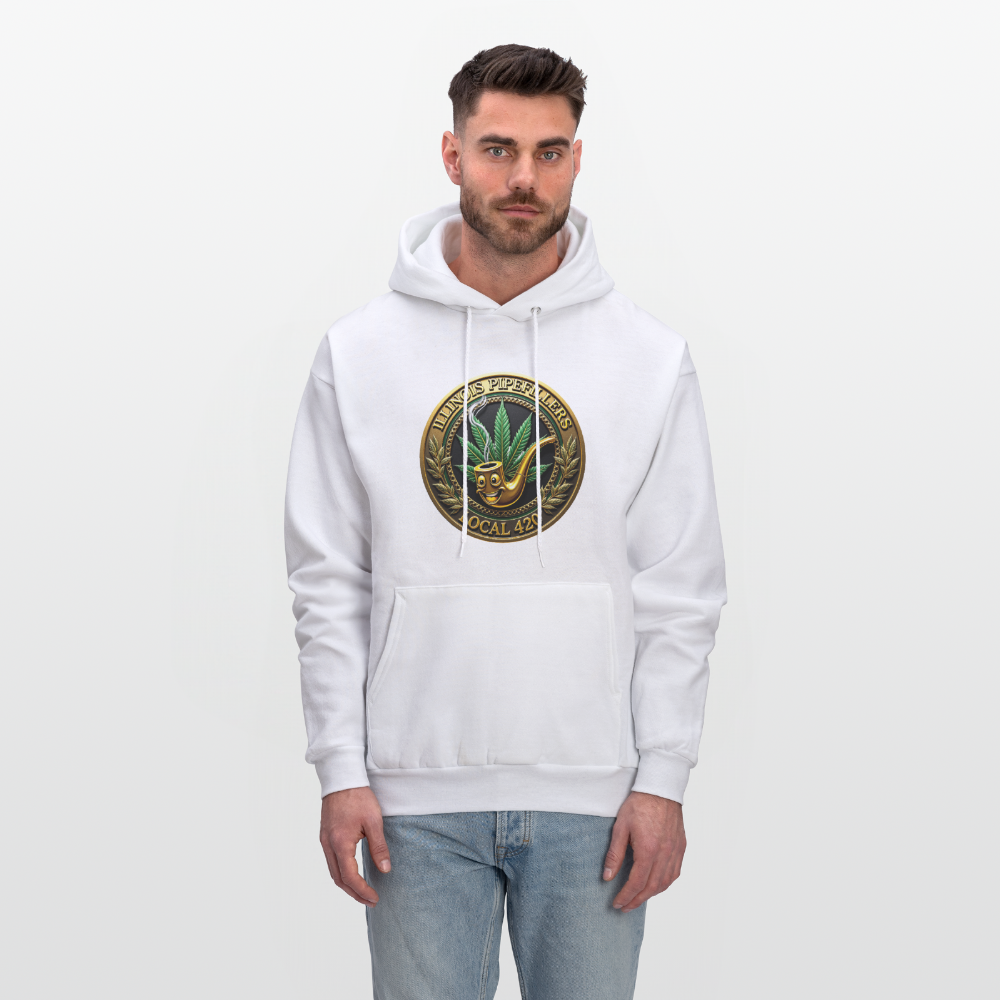 ILLINOIS PIPEFILLERS LOCAL 420 Men's Hoodie - white