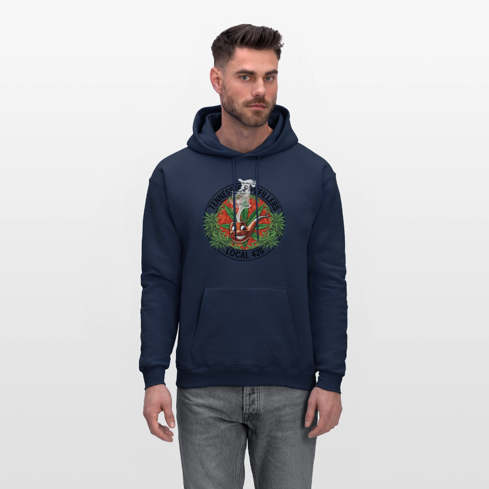 TENNESSEE PIPEFILLERS LOCAL 420 Men's Hoodie - navy