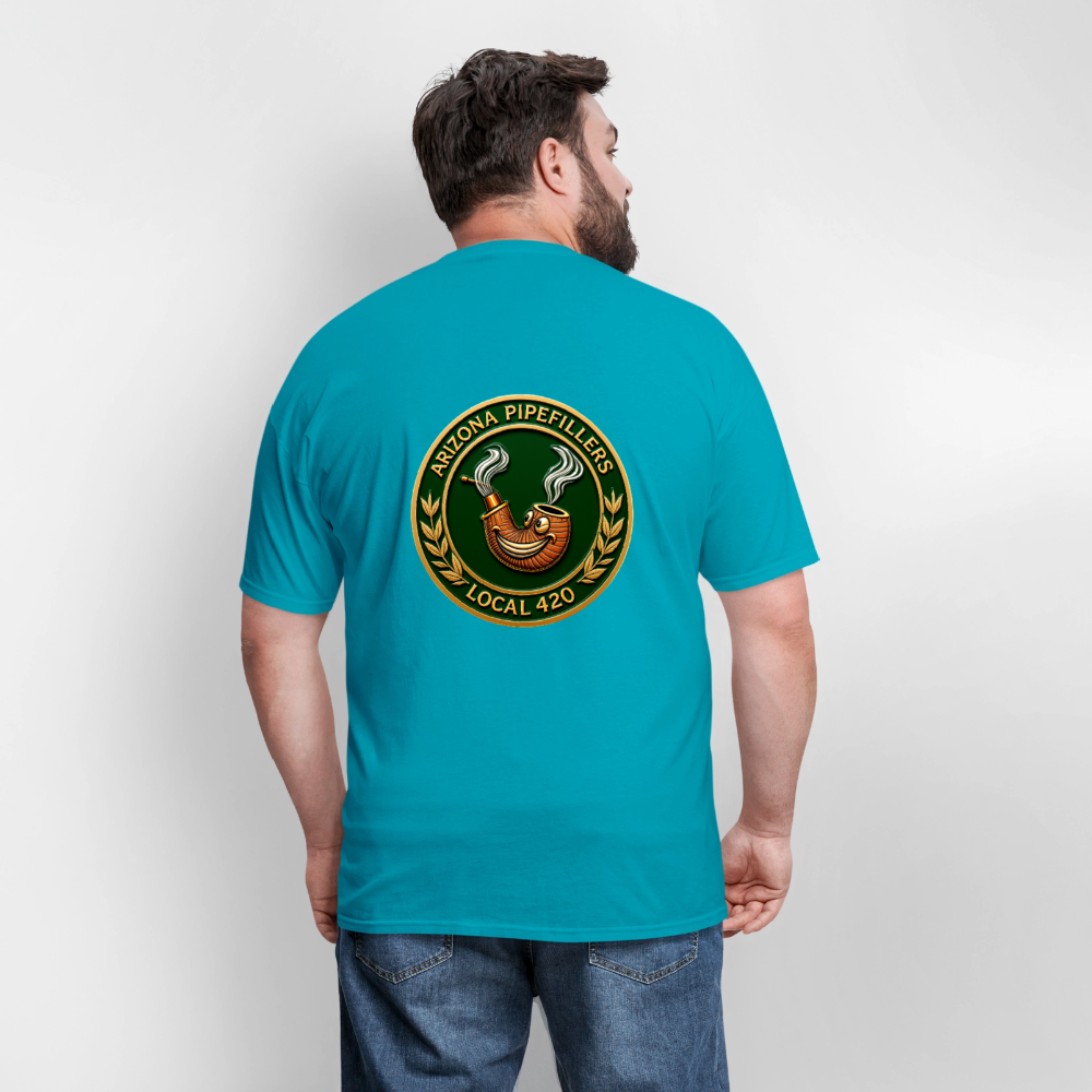 ARIZONIA PIPEFILLERS LOCAL 420 F/B DESIGN Men's T-Shirt - turquoise