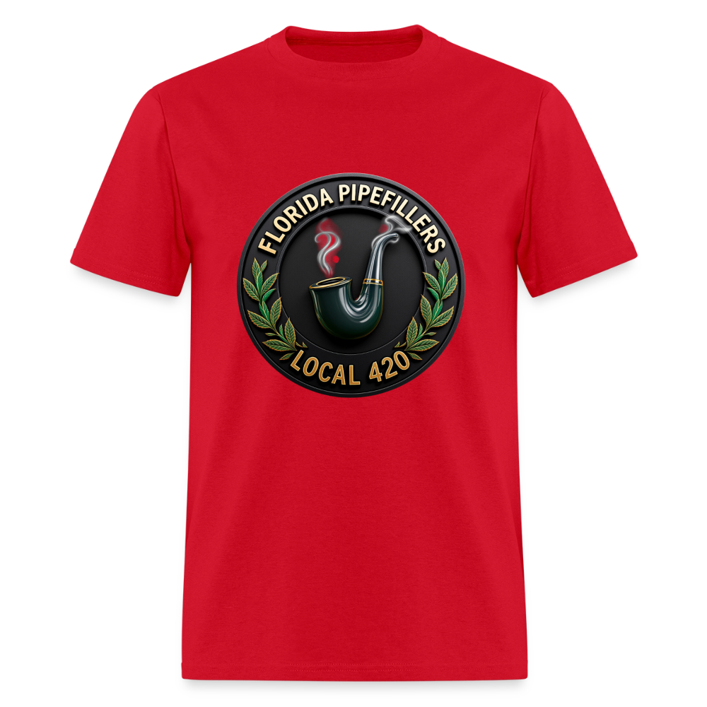 FLORIDA PIPEFILLERS LOCAL 420 Men's T-Shirt - red