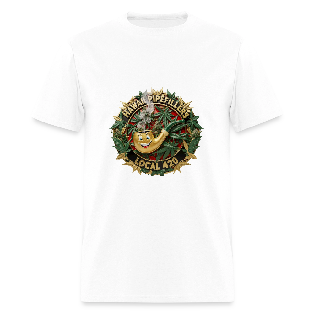 HAWAII PIPEFILLERS LOCAL 420 Men's T-Shirt - white