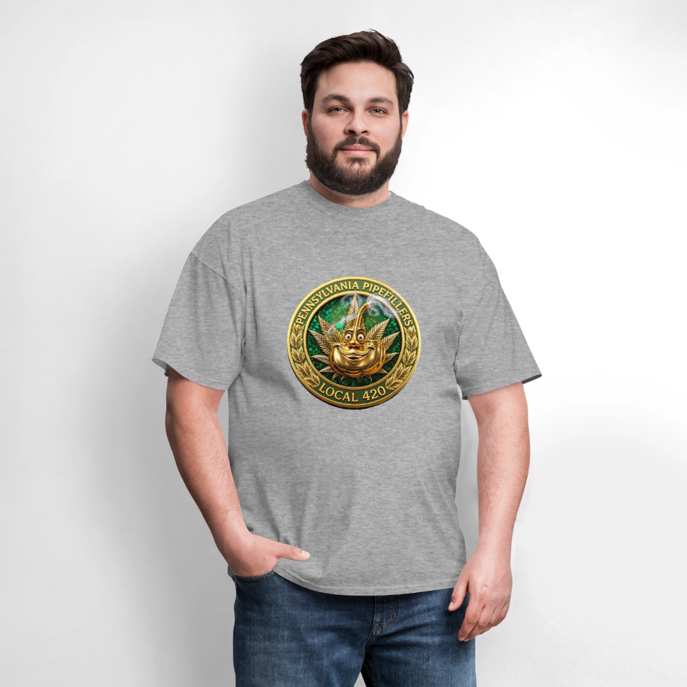 PENNSYLVANIA  PIPEFILLERS LOCAL 420 Men's T-Shirt - heather gray