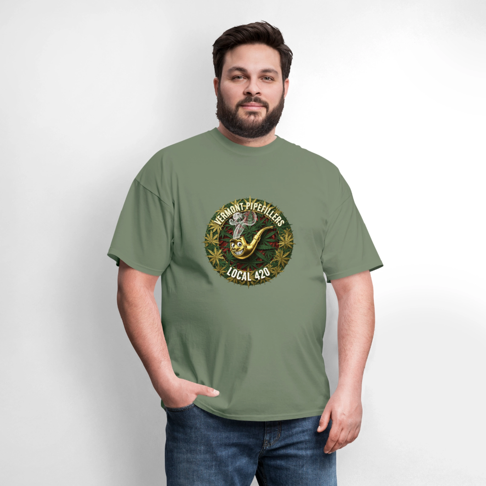 VERMONT PIPEFILLERS LOCAL 420 Men's T-Shirt - military green