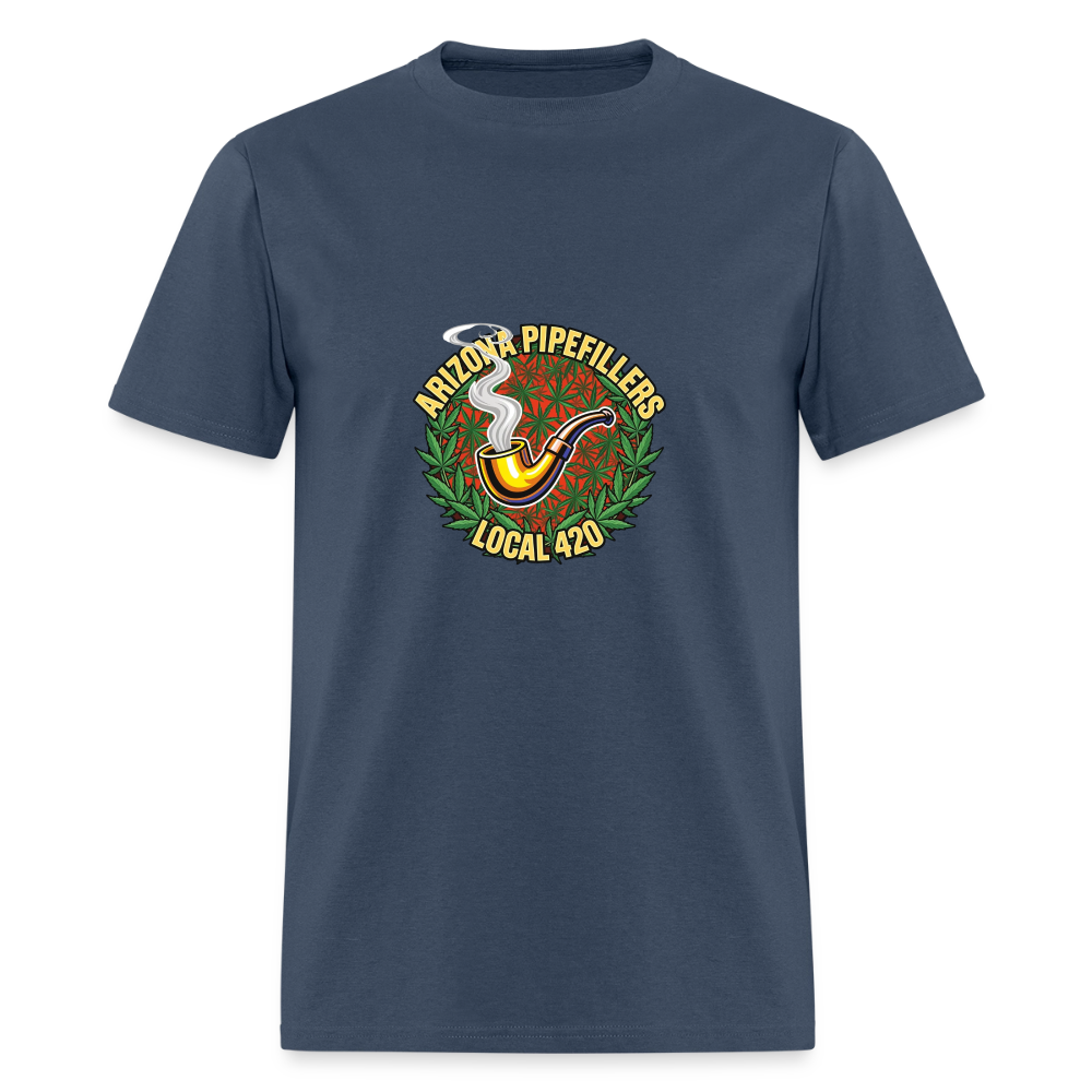 ARIZONA PIPEFILLERS LOCAL 420  F/B DESIGN Men's T-Shirt -  blue dusk