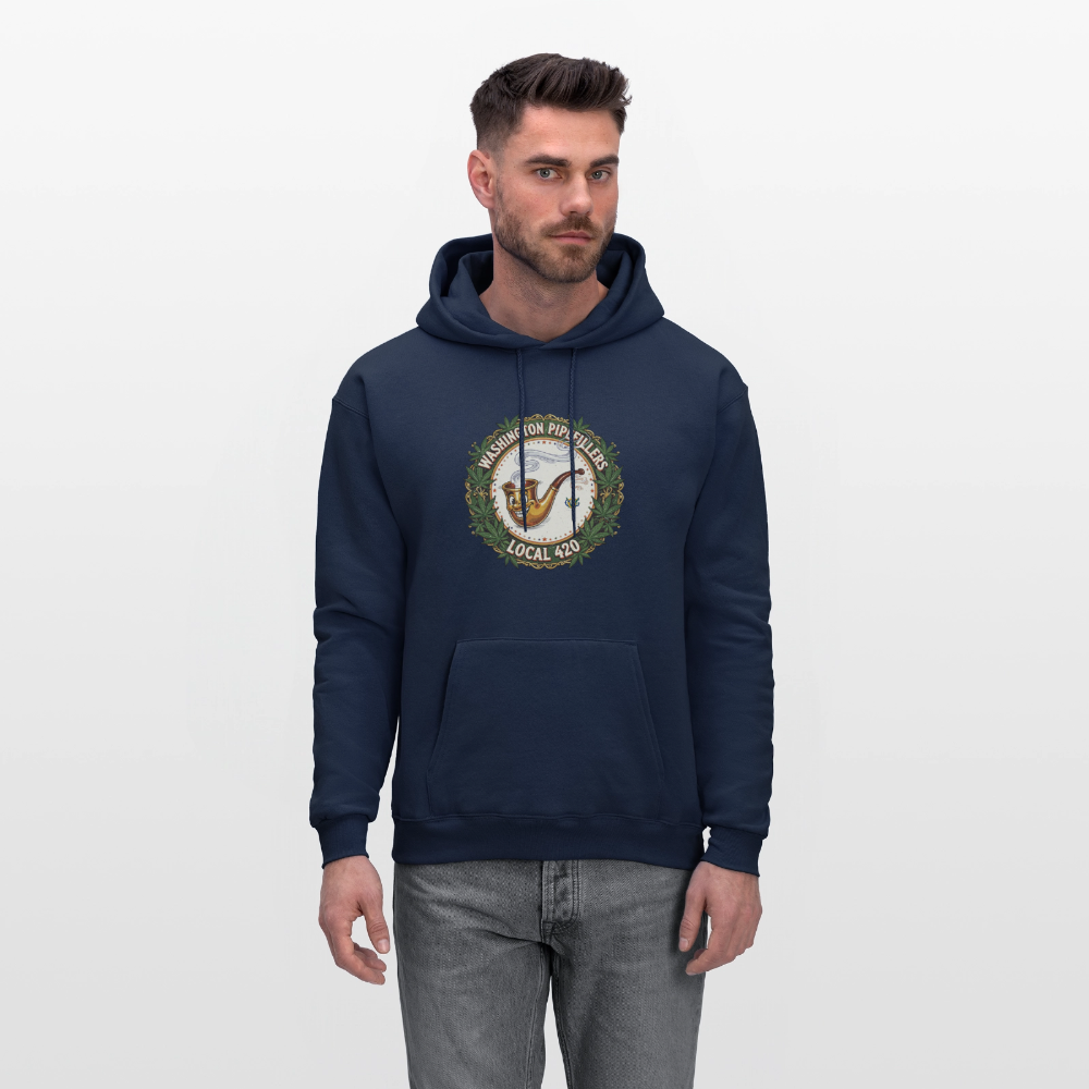 WASHINGTON PIPEFILLERS LOCAL 420 Men's Hoodie - navy
