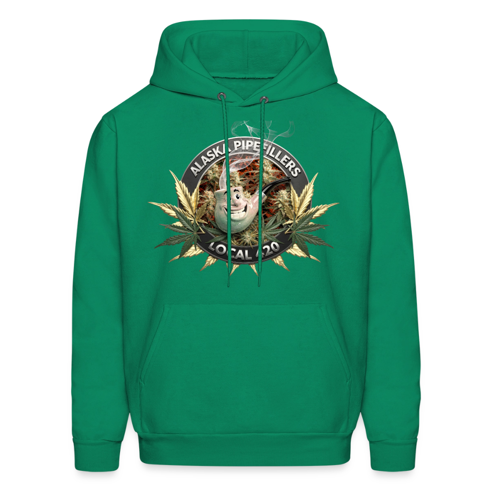 ALASKA  PIPEFILLERS LOCAL 420 F/B DESIGN Men's Hoodie - kelly green